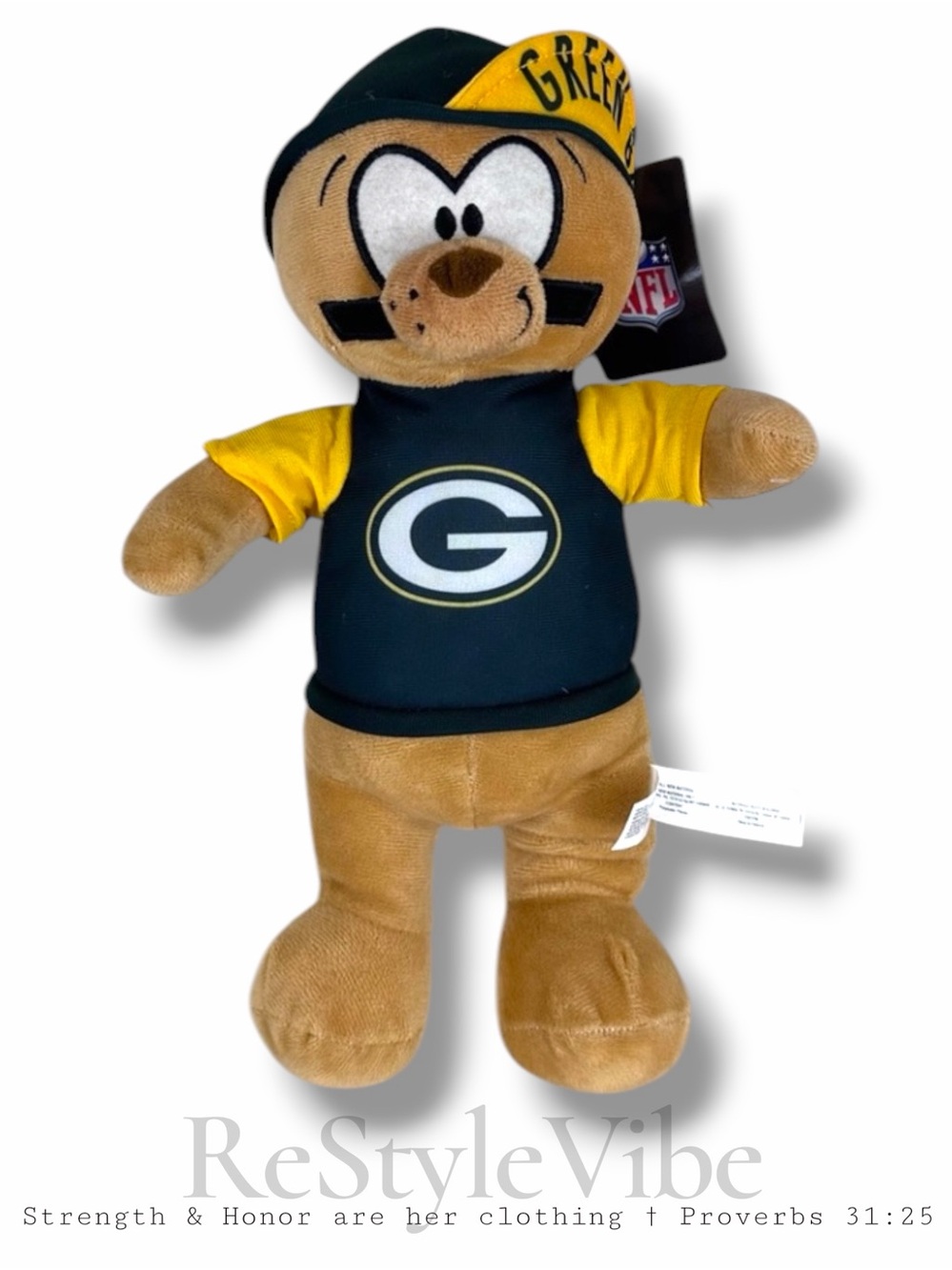 GOOD STUFF X NFL Plush Stuffed Toy Bear Green Bay Packers NWT NEW 15”